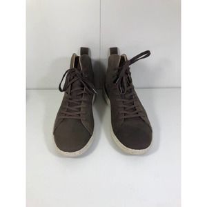 Mobs Round Toe High Top Unique Sample Lace-Up Boot Brown Men's US 9